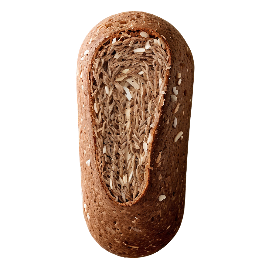 Dark Rye Bread Slice Png Mpe PNG