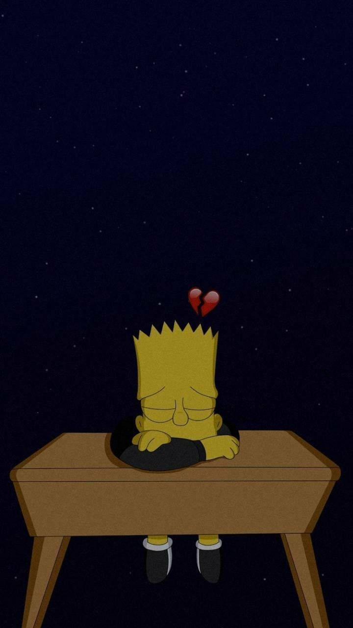 Dark Sad Bart Simpson