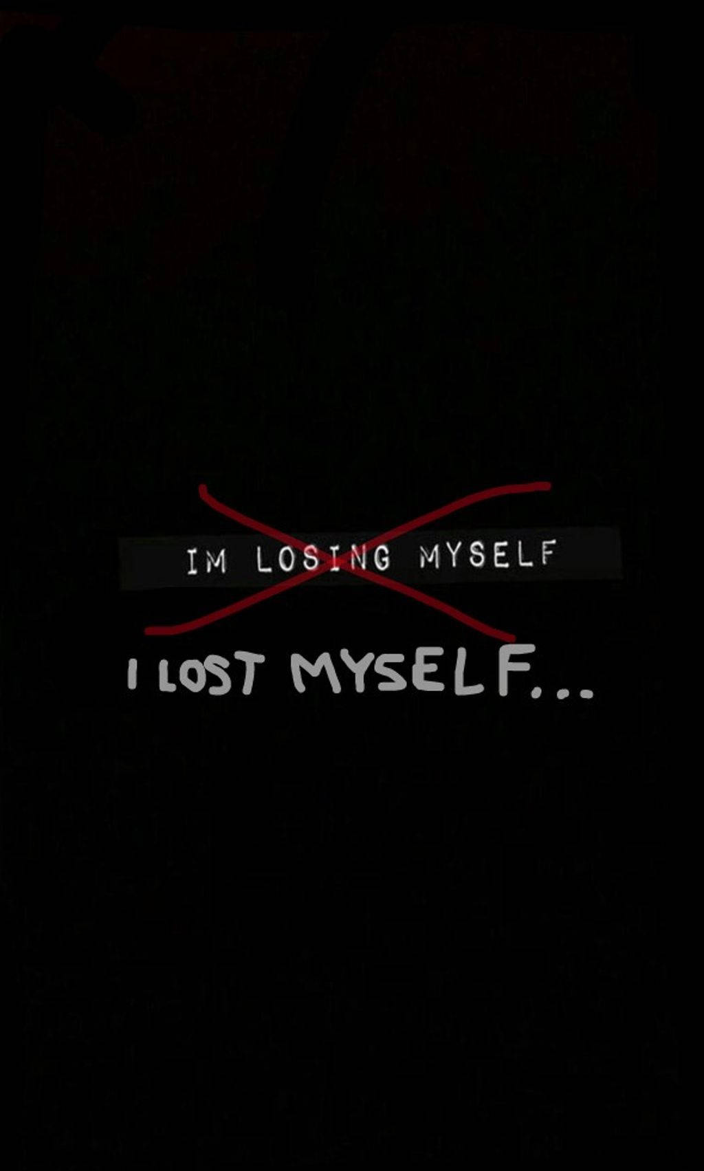 Dark Sad I Lost Myself