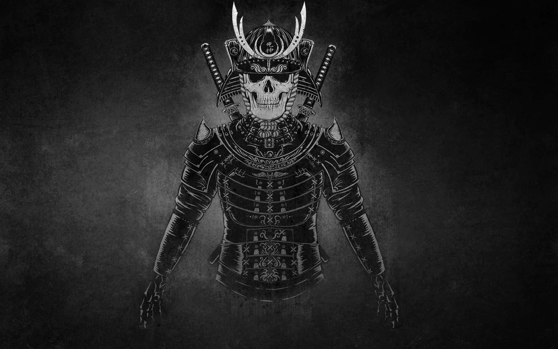 Dark Samurai Skeleton Wallpaper
