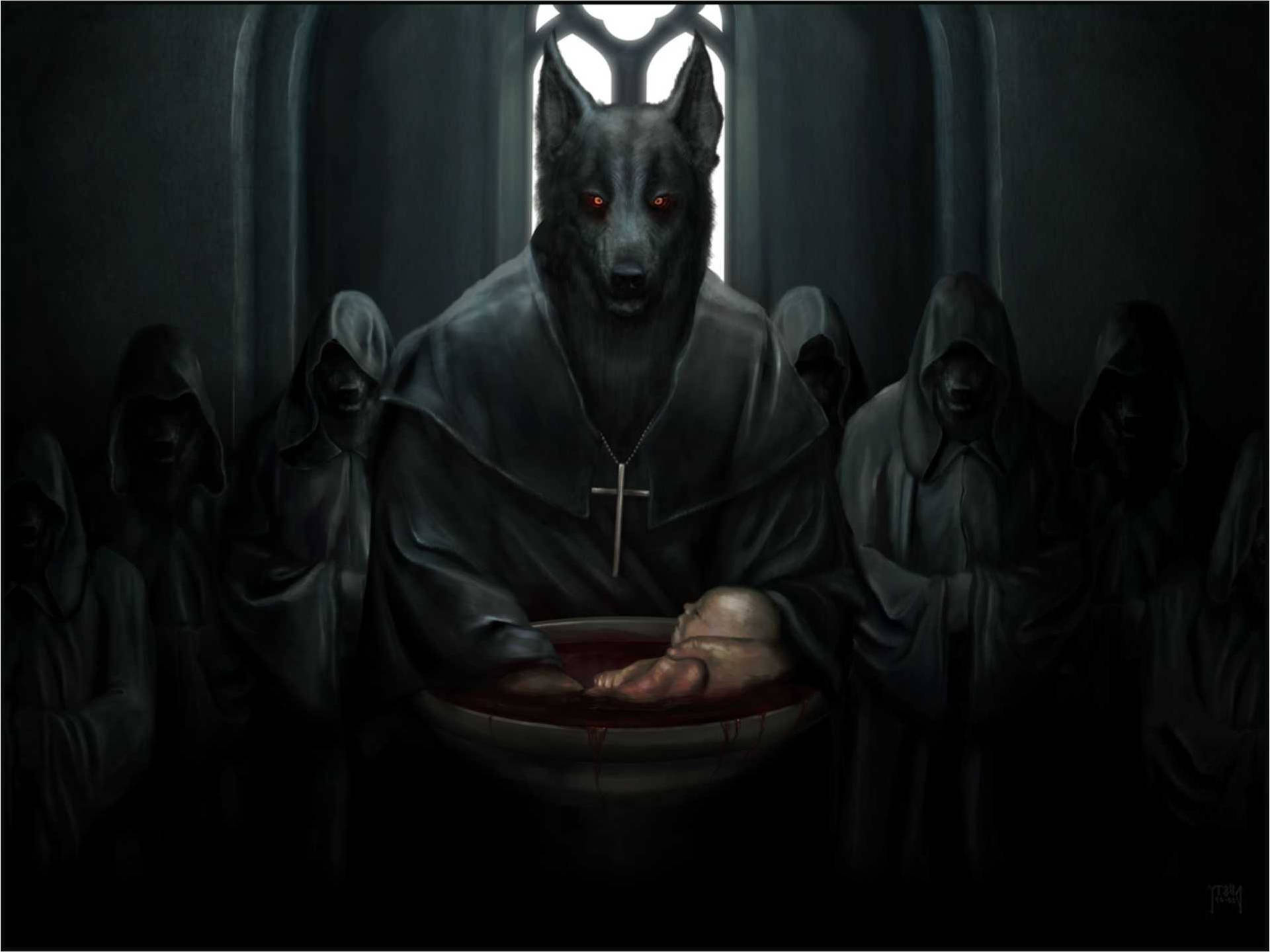 Dark Satanic Poster Wallpaper