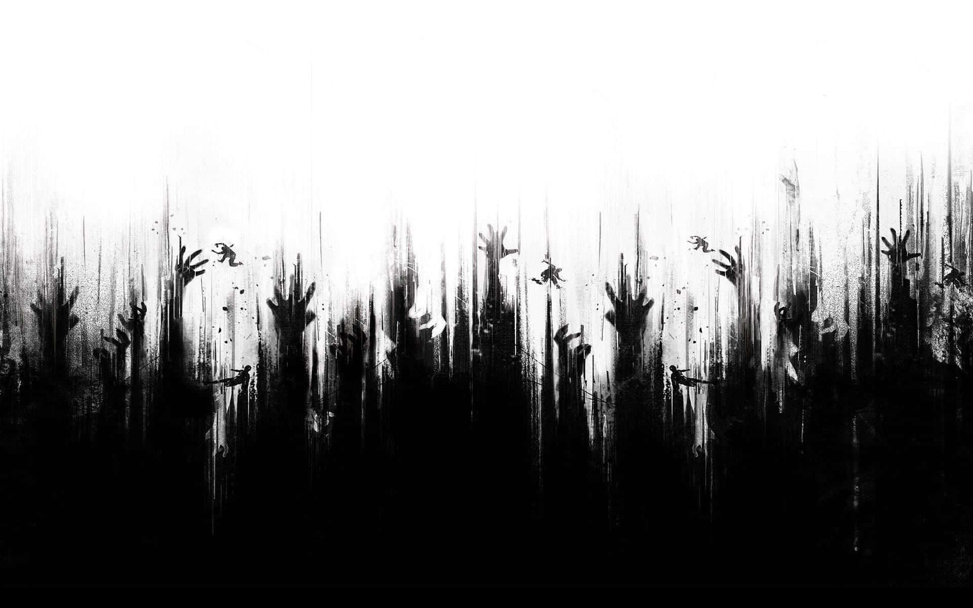 Zombiehändein Der Luft Wallpaper