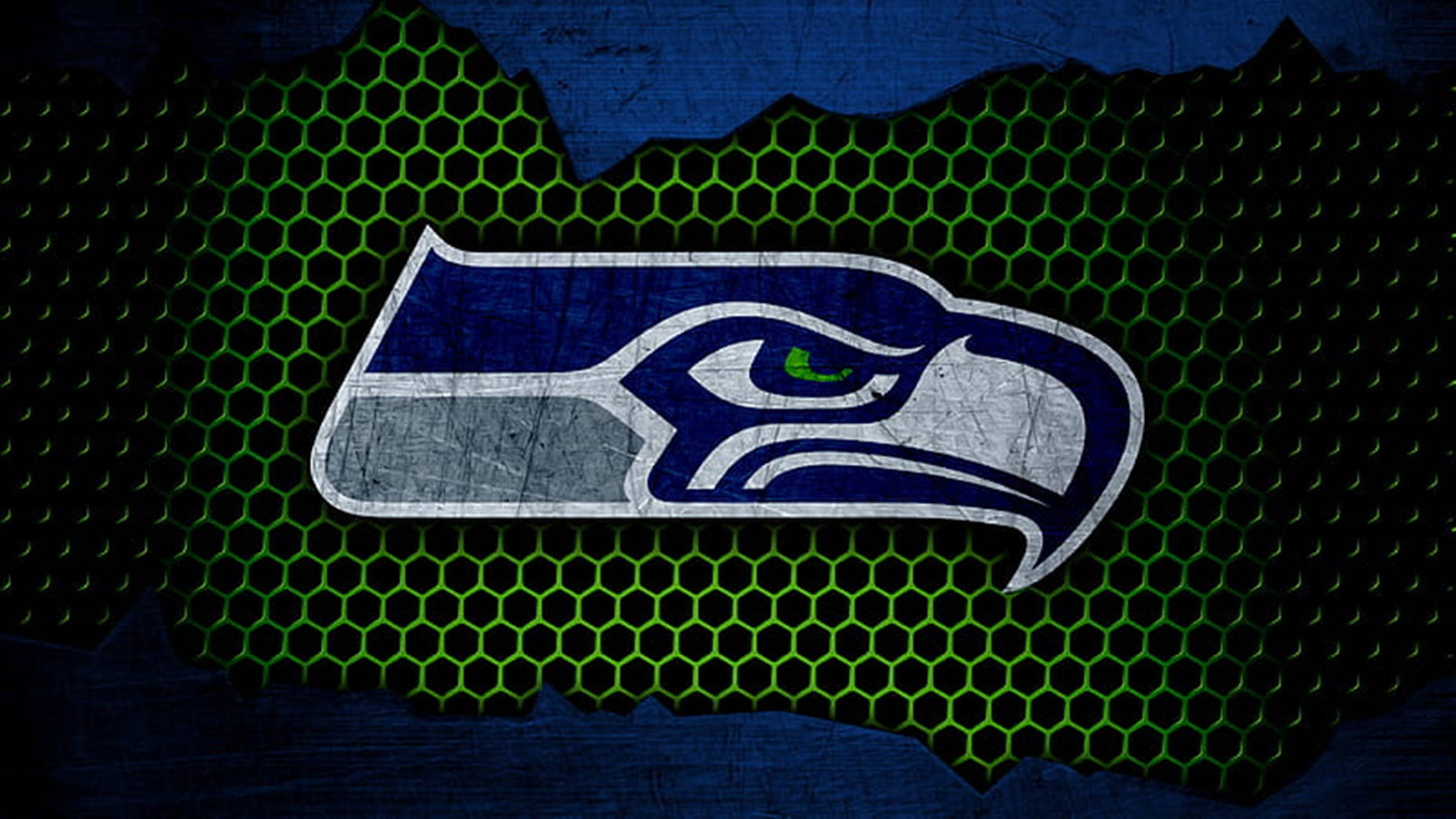 Logo Scuro Dei Seattle Seahawks Sfondo
