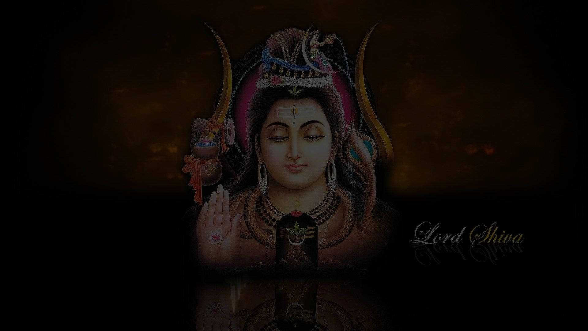 Dark Shiva Hand Symbol Wallpaper
