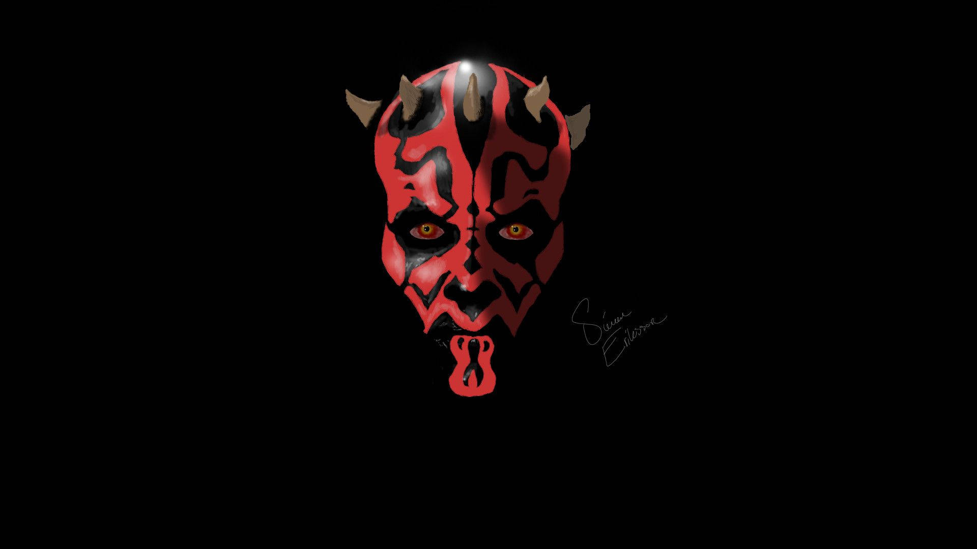 Embrace the dark side with Darth Maul Wallpaper