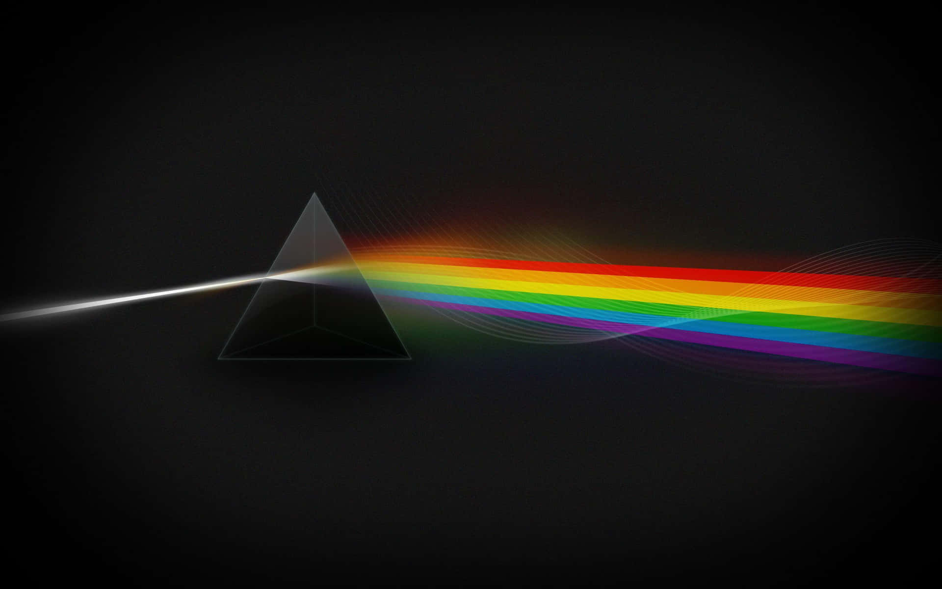 Pink Floyd's Iconic Dark Side of the Moon Album Cover Wallpaper