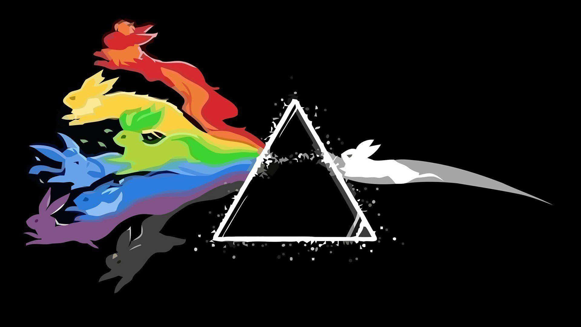 The iconic album artwork of Pink Floyd's Dark Side Of The Moon Wallpaper