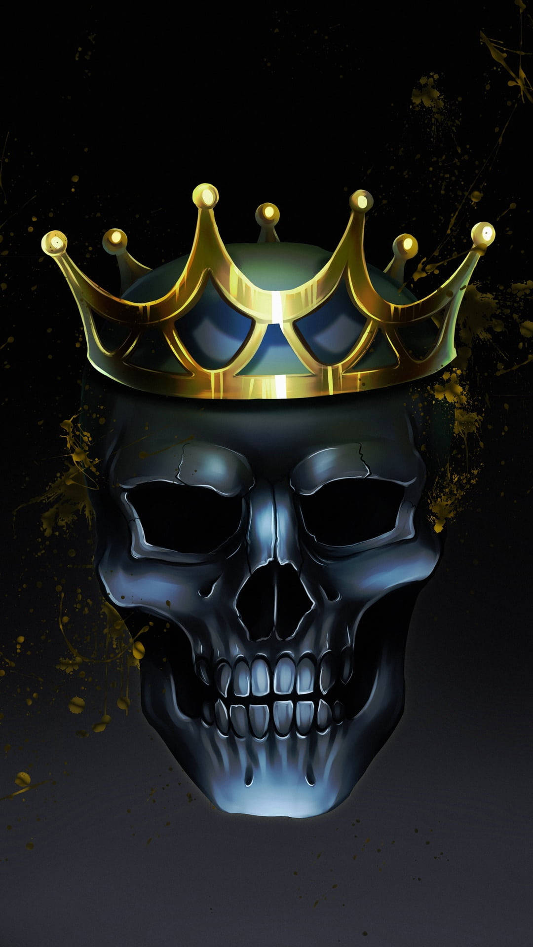 Zombie Skull iPhone Background