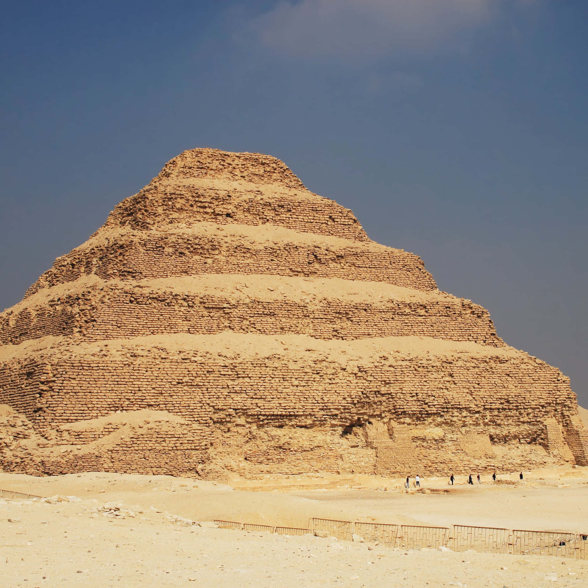 Dark Sky Above Saqqara Pyramid Wallpaper