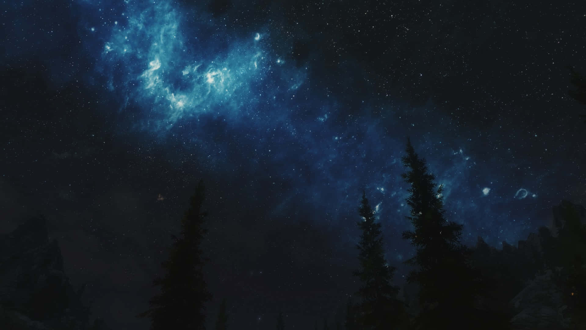the elder scrolls - a night sky with stars