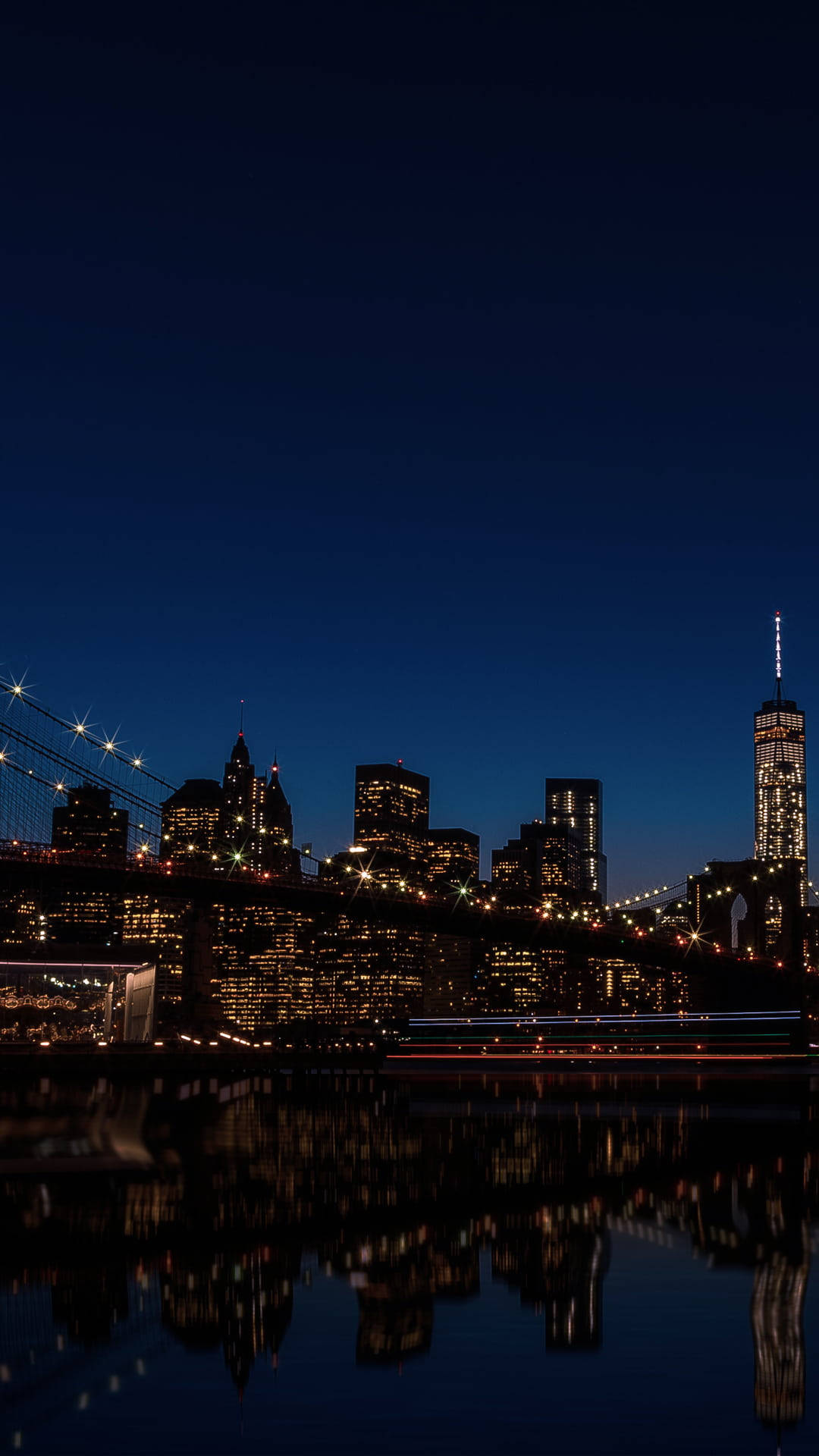 Cieloscuro Notte Di New York Iphone Sfondo