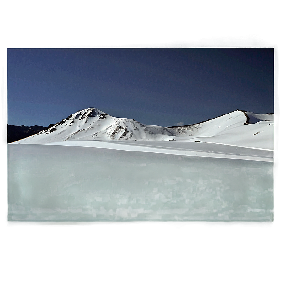 Dark Snowy Mountain Png 06242024 PNG