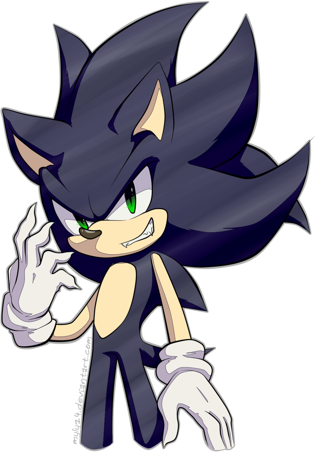 Dark Sonic Fanart PNG