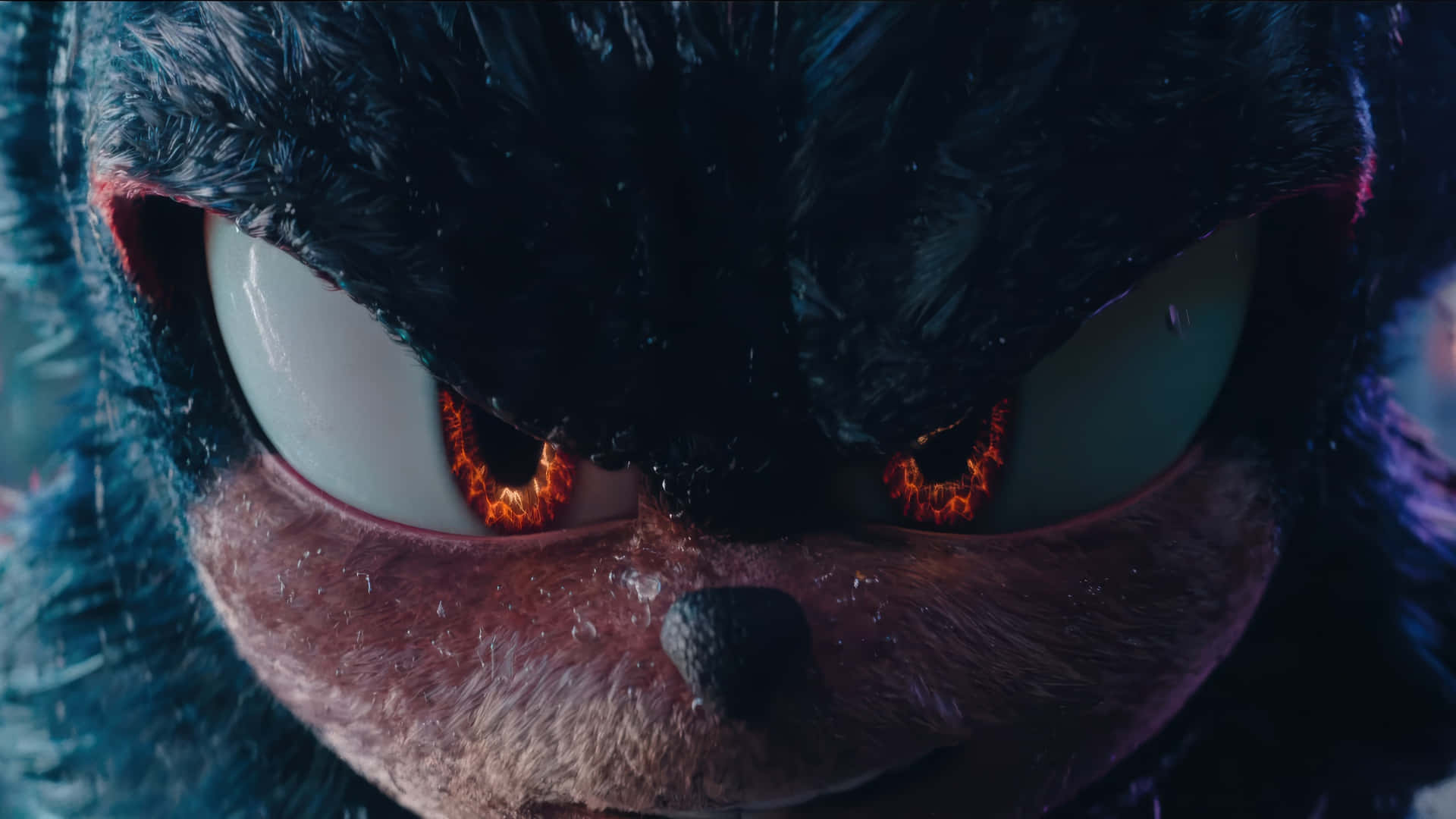 Dark Sonic Intense Close Up Wallpaper
