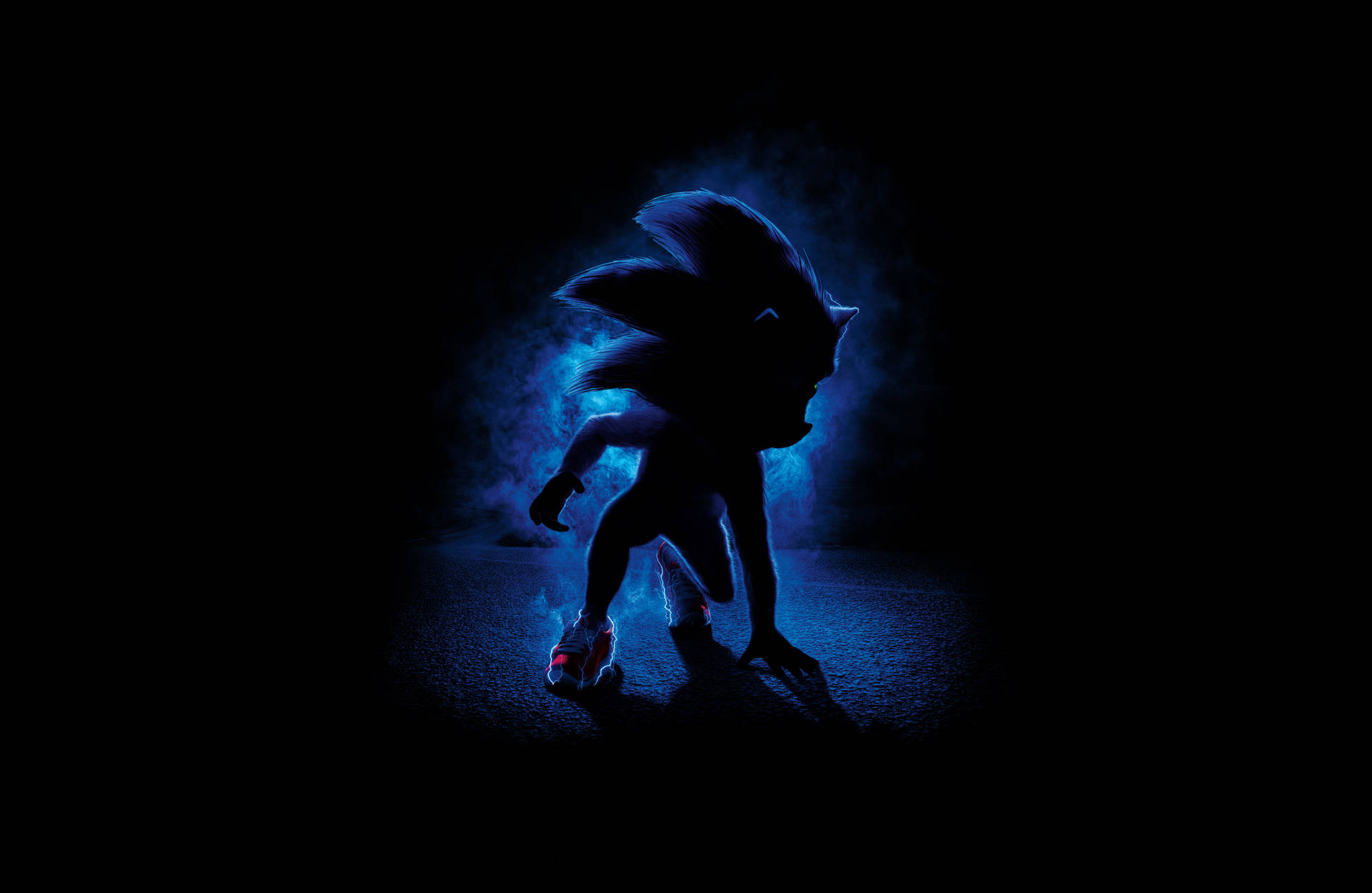 Dark Sonic The Hedgehog Silhouette