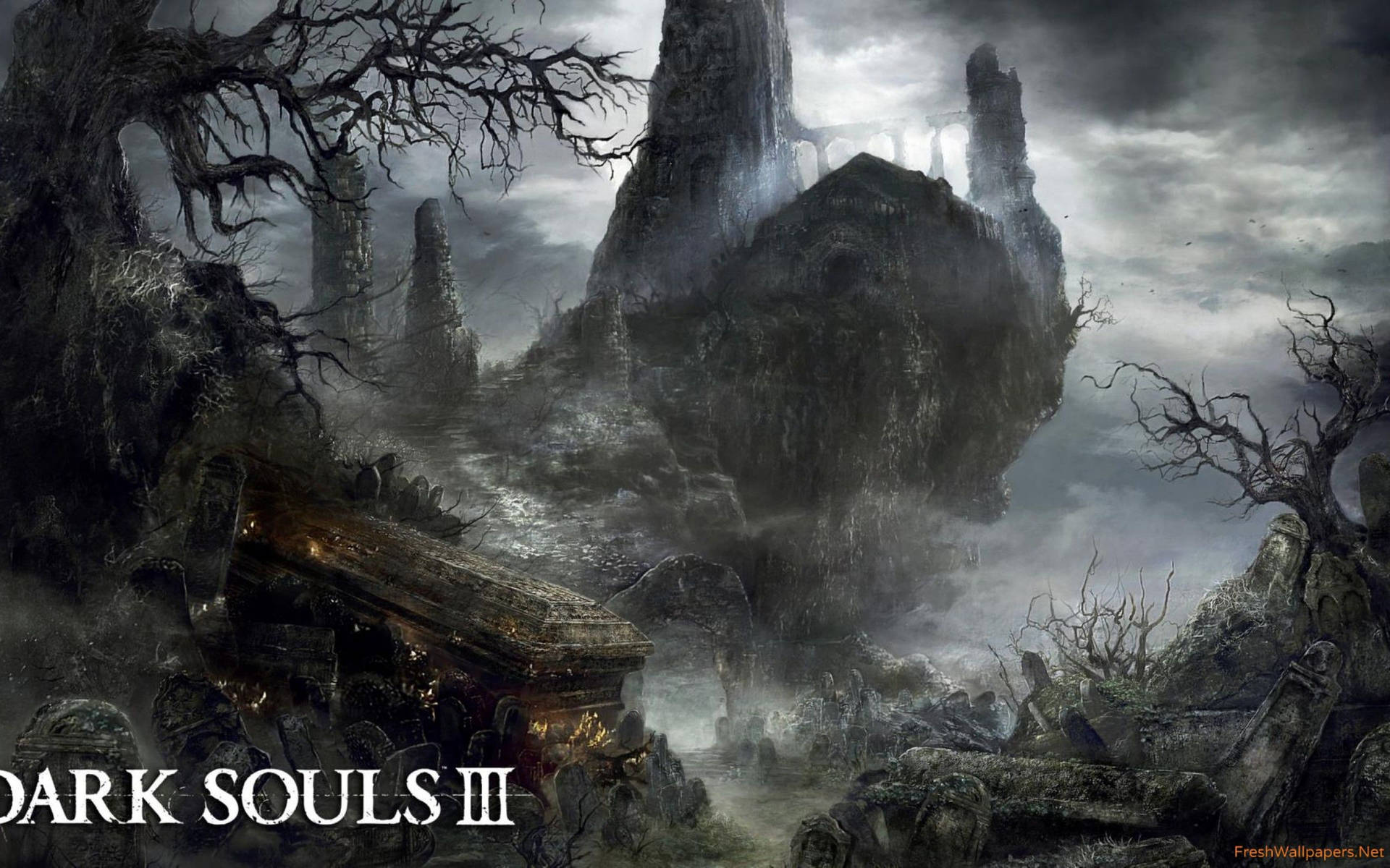 Welcome to Firelink Shrine, the Nexus of Dark Souls 3. Wallpaper
