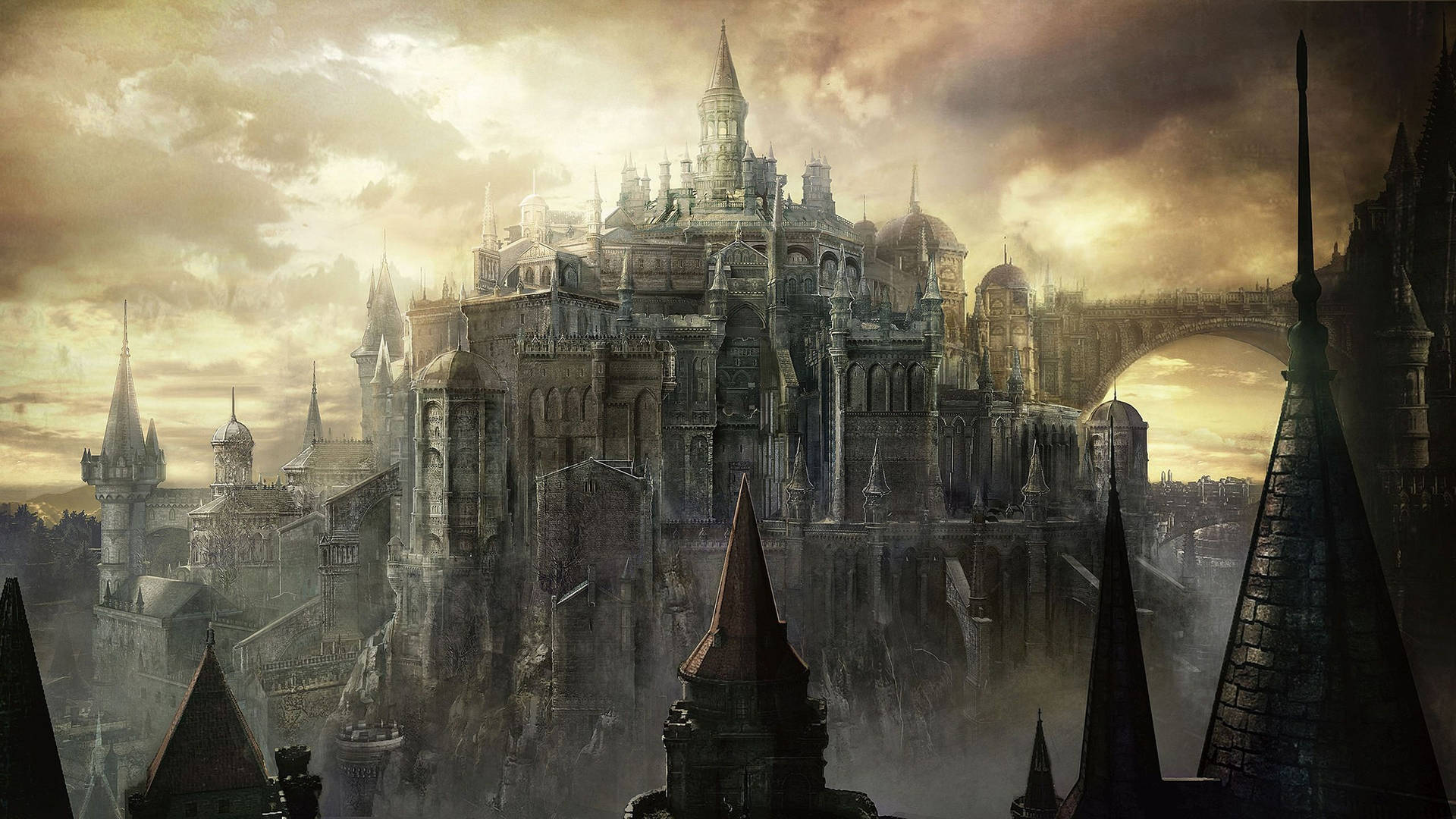 Climb to the Top of Lothric Castle in Dark Souls 3 Wallpaper