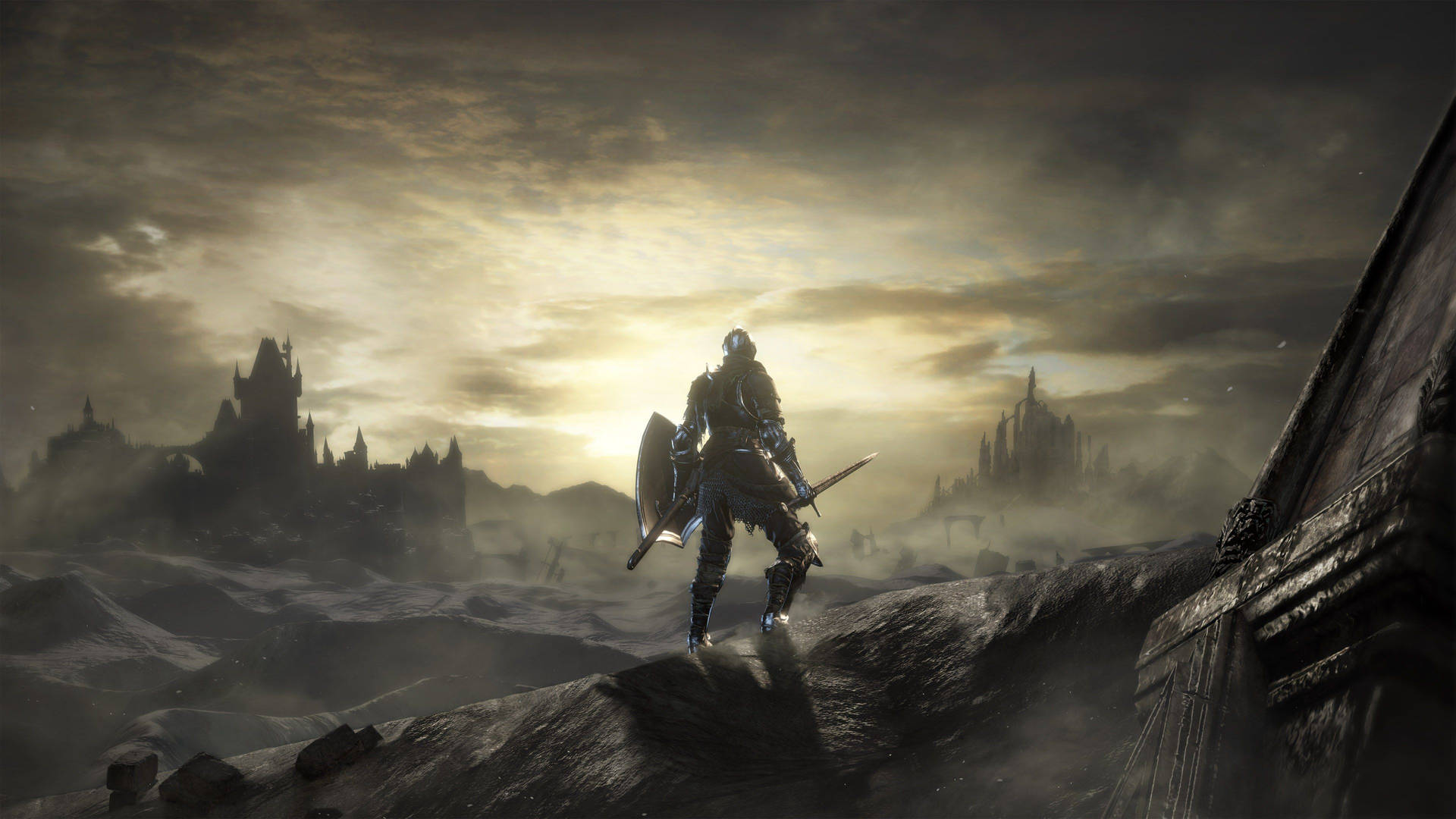 "The Ashen Knight rises to take on the horrors of Dark Souls 3" Wallpaper
