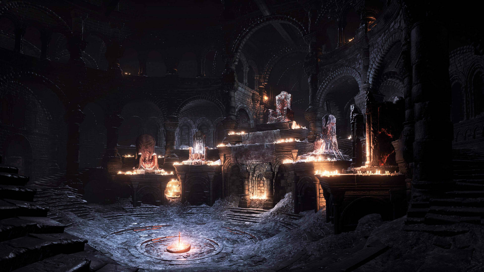 Santuario Di Dark Souls 4k Firelink Sfondo