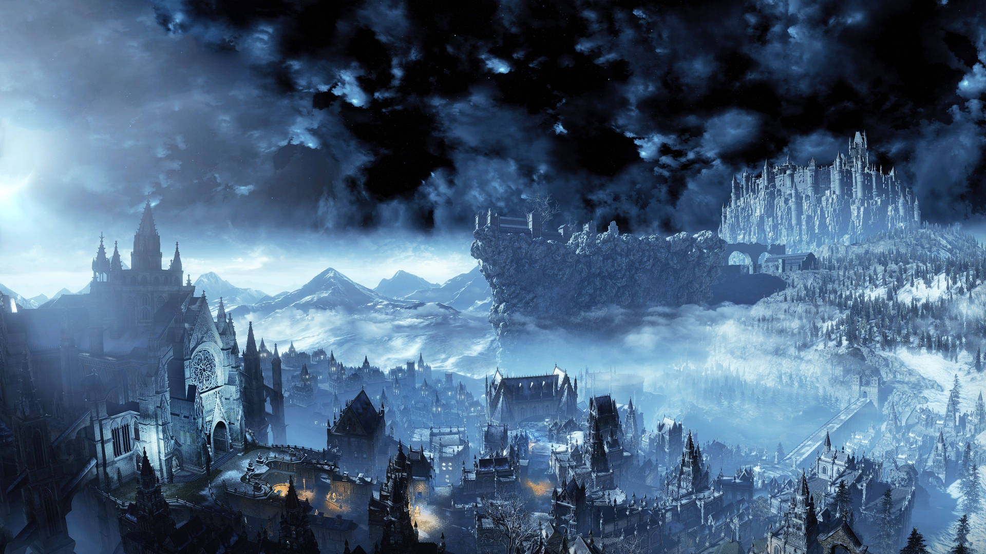 Dark Souls 4k Winter Game Scene Wallpaper