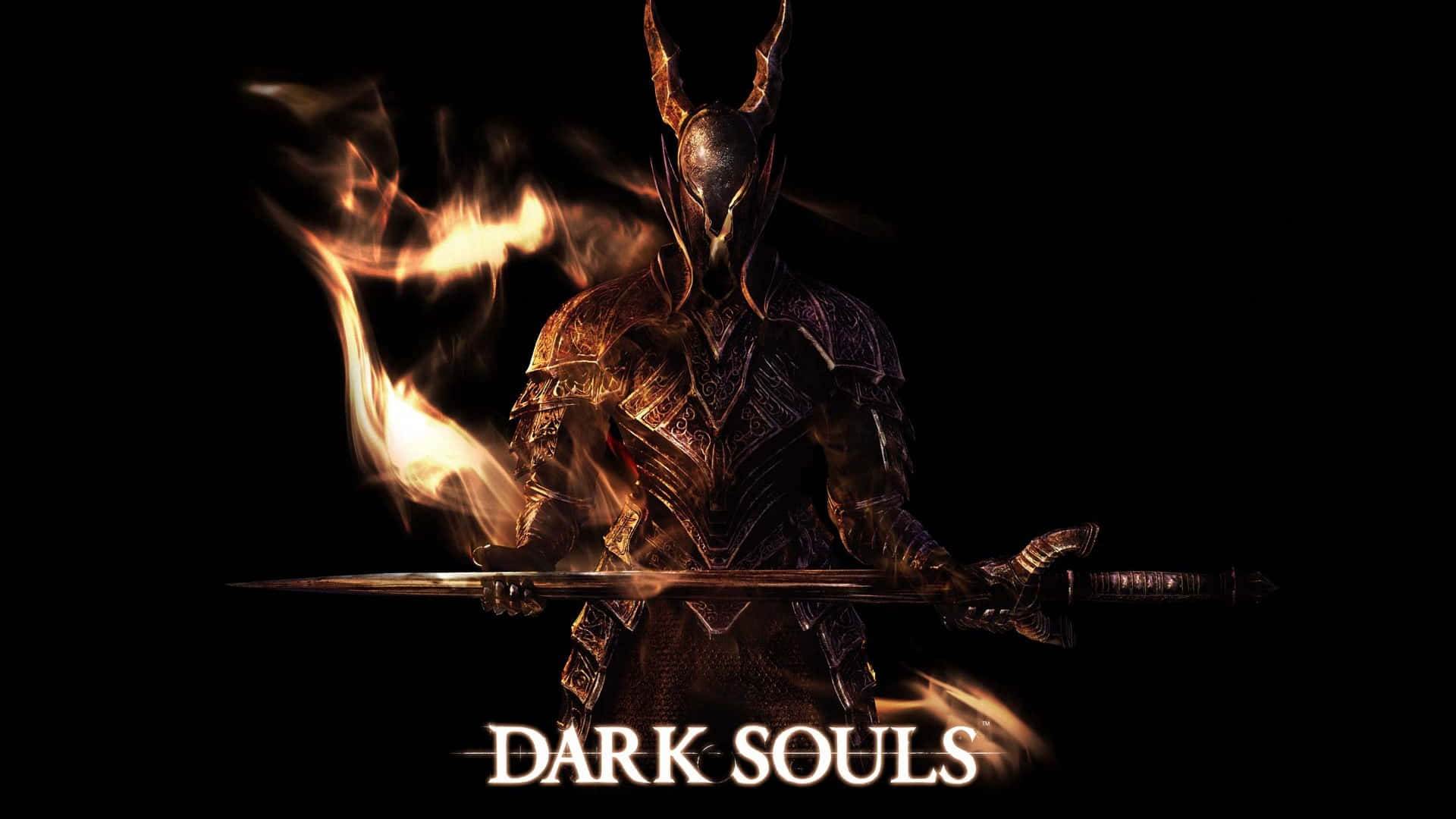 Intrépidocaballero Negro De Dark Souls Fondo de pantalla