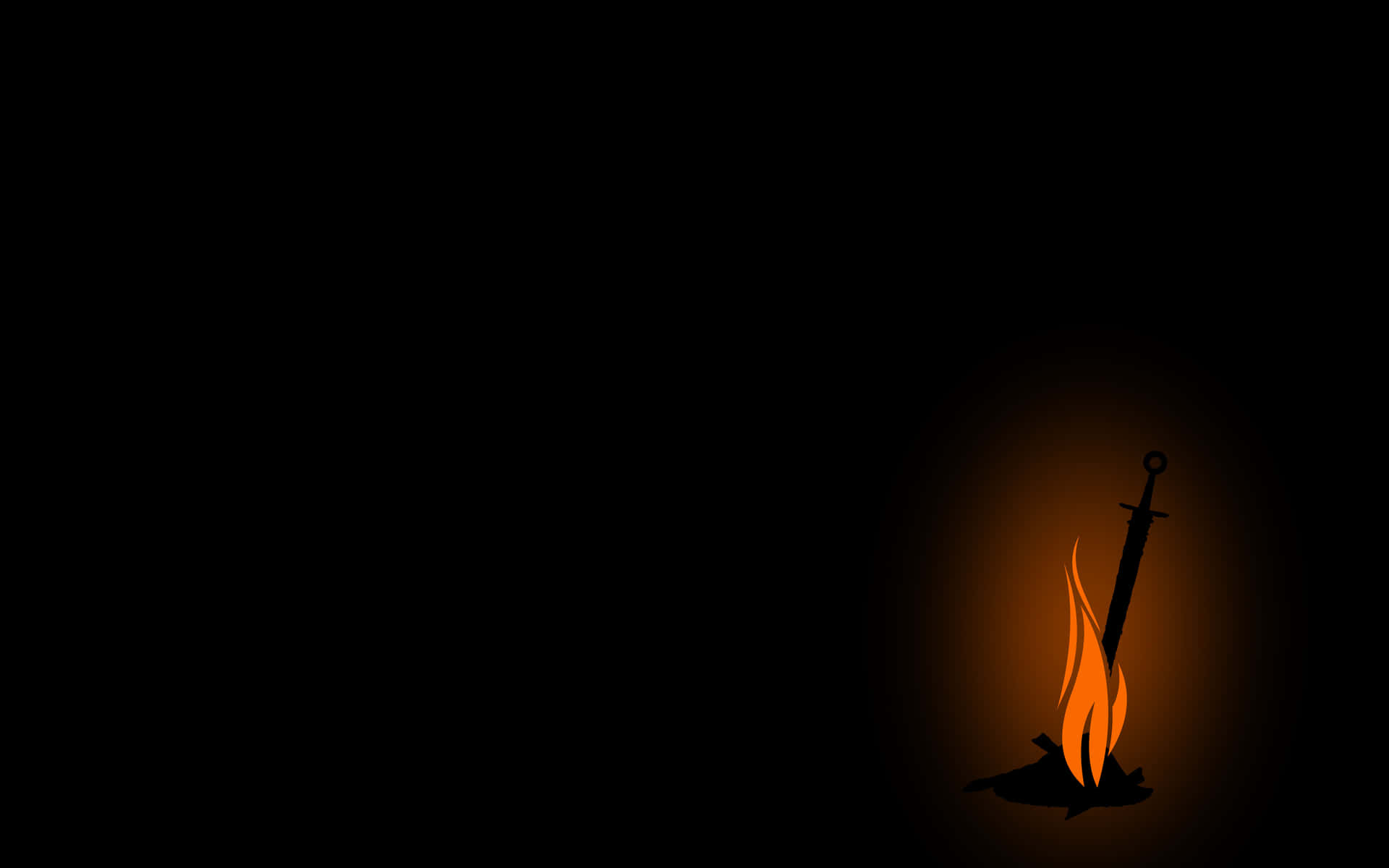 Dark Souls Bonfire - Embrace the Serenity and Warmth Wallpaper