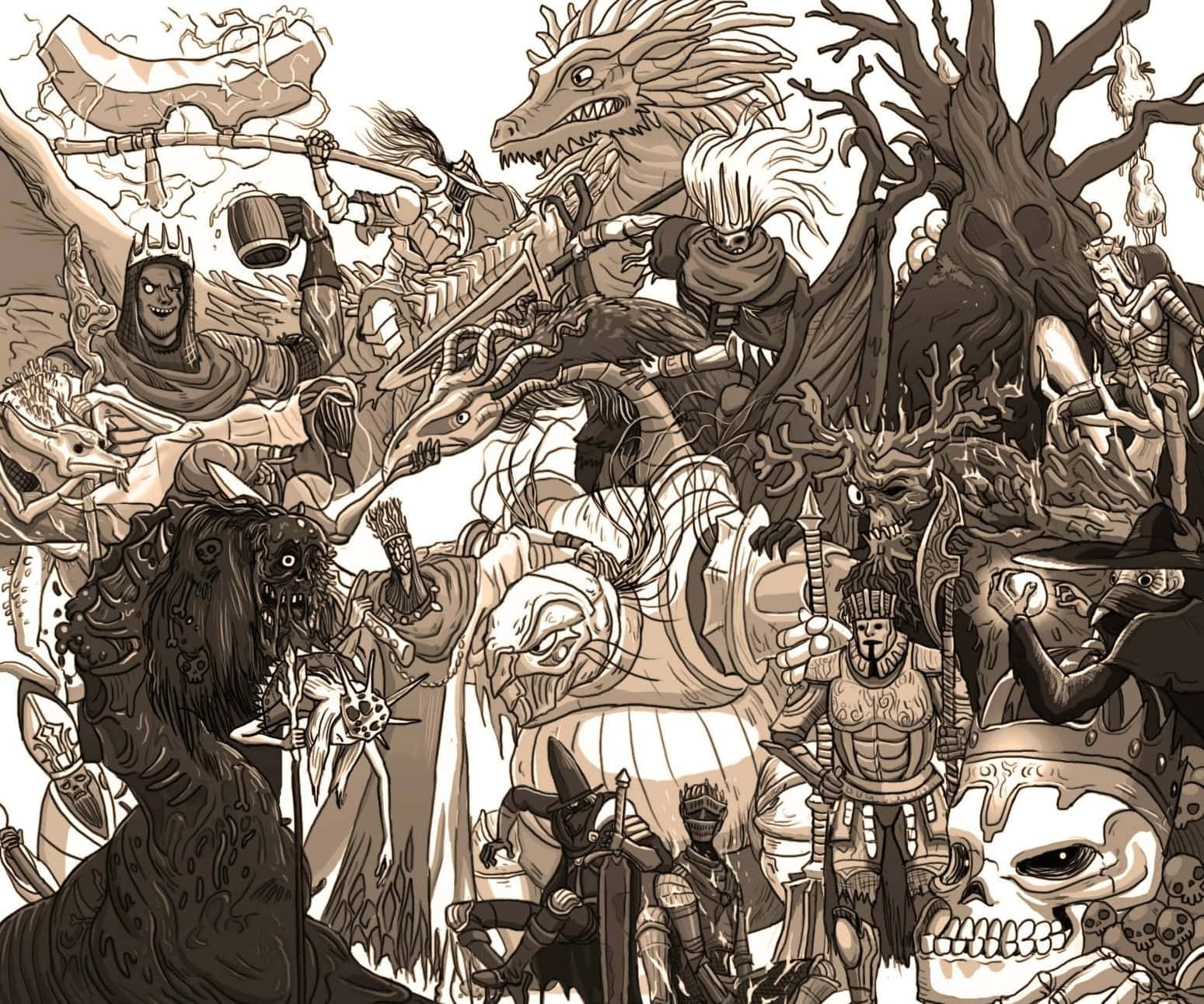 Dark Souls Epic Boss Battle Wallpaper