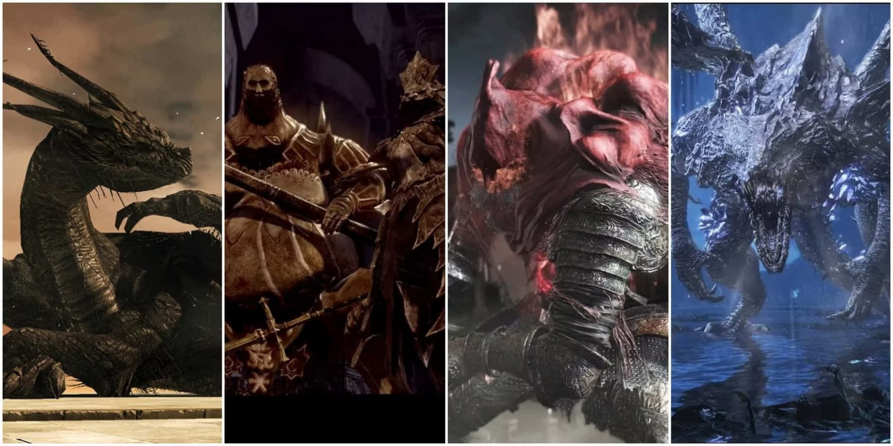 Epic Battle with a Dark Souls Boss Wallpaper