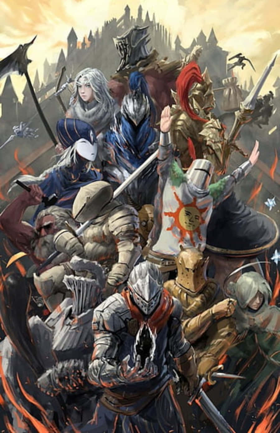 Fearsome Dark Souls Boss Battle Wallpaper