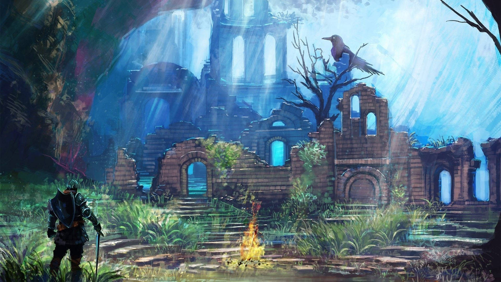 Escape The Undead Curse In Dark Souls Wallpaper