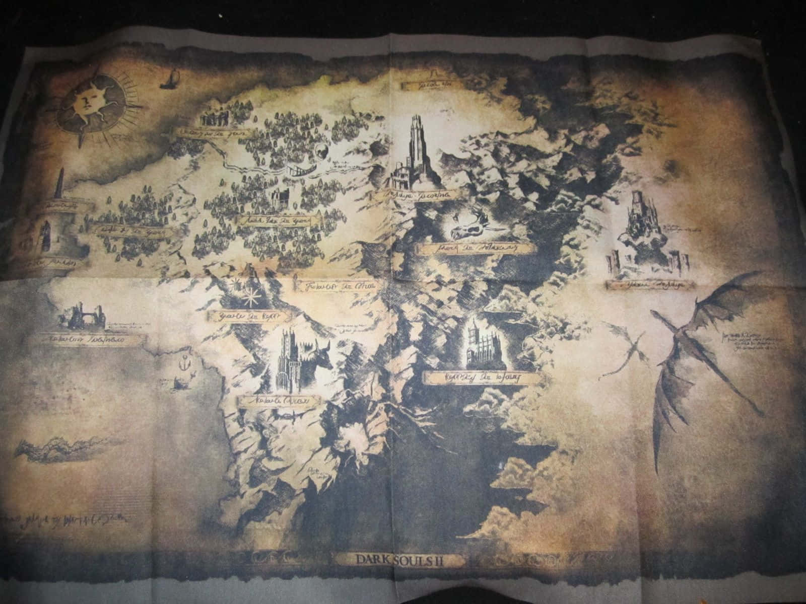 Mapade Dark Souls: Exploración De Videojuegos Fondo de pantalla