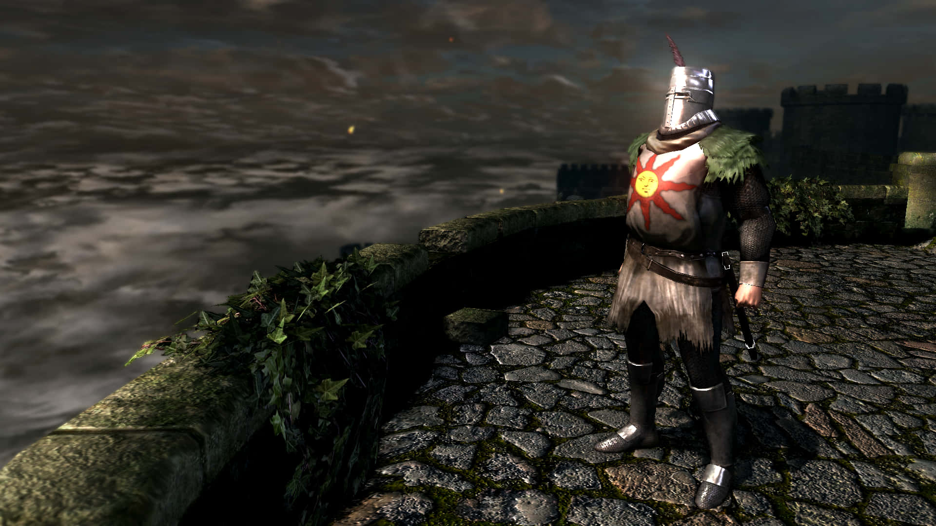 Slaying Dark Souls with Solaire Wallpaper