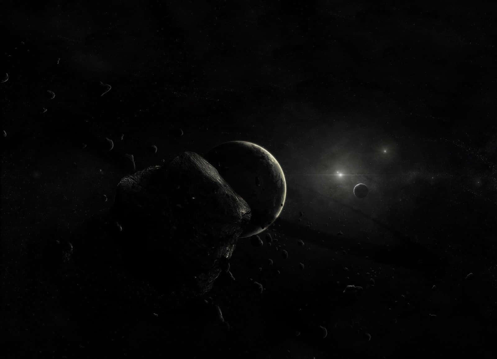Immerse Yourself in the Spectacular Dark Space Wallpaper