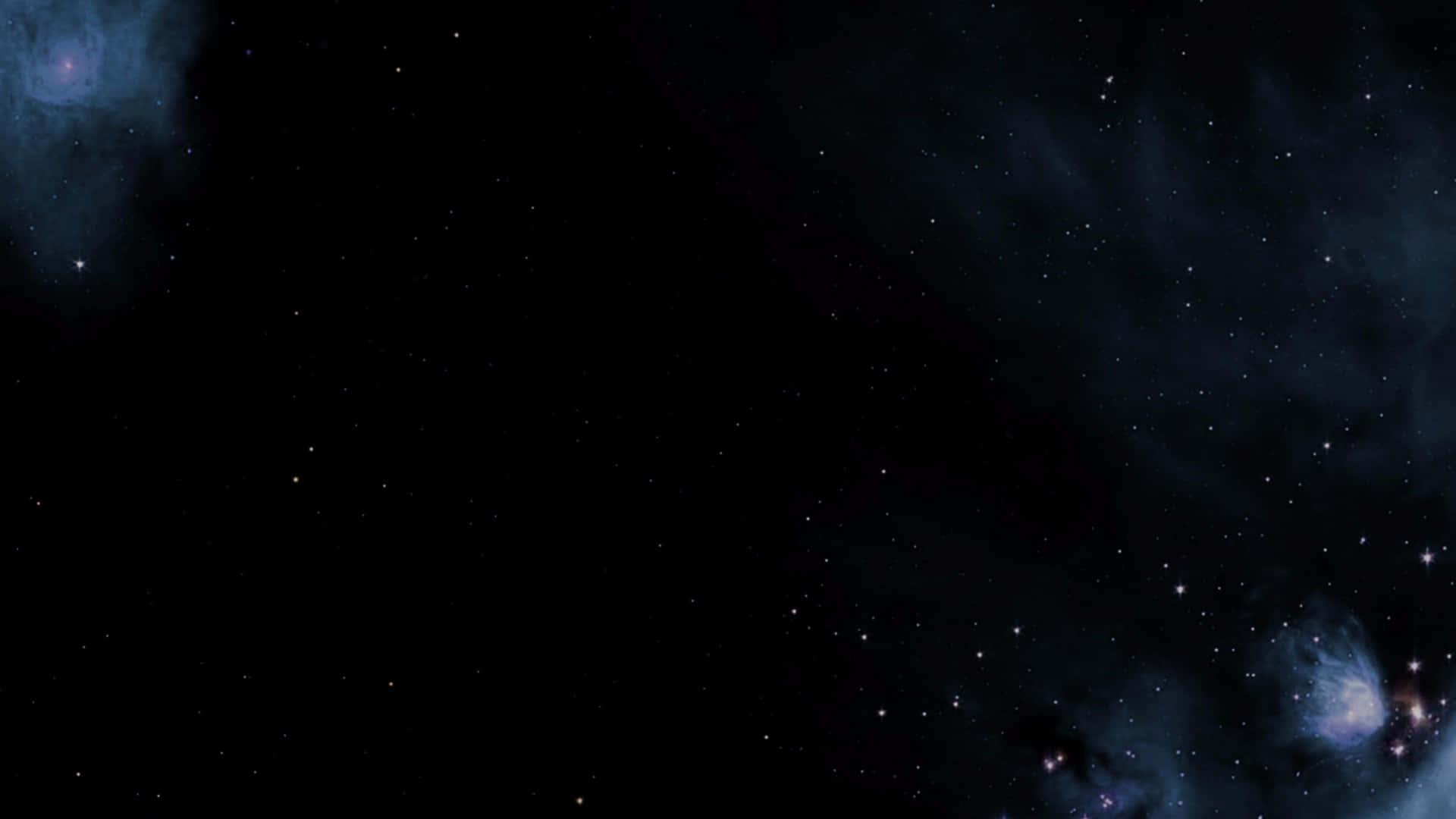 Mørke rum stjernehimmel med diset skyer Wallpaper