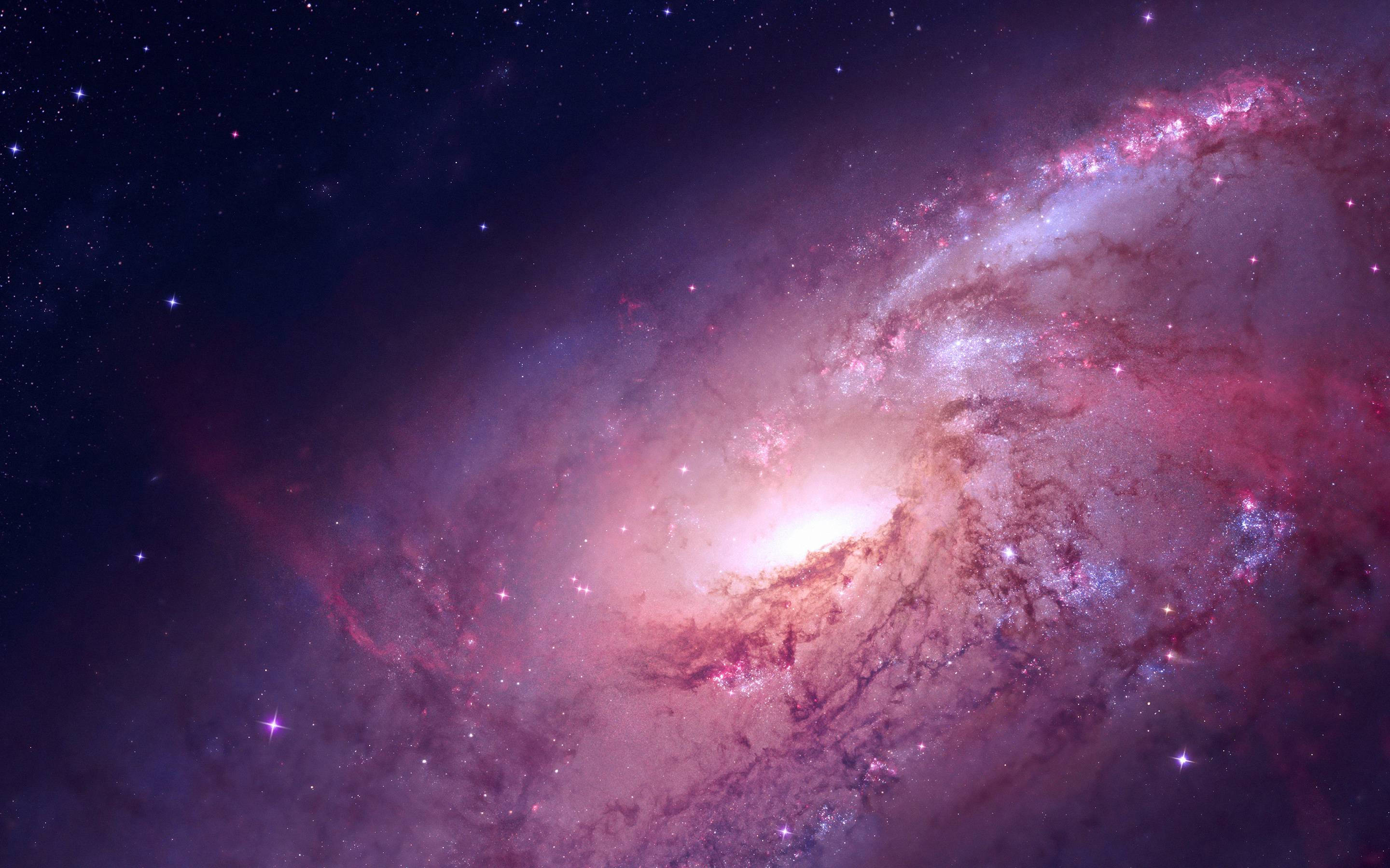 Dark Spiral Pastel Galaxy Wallpaper