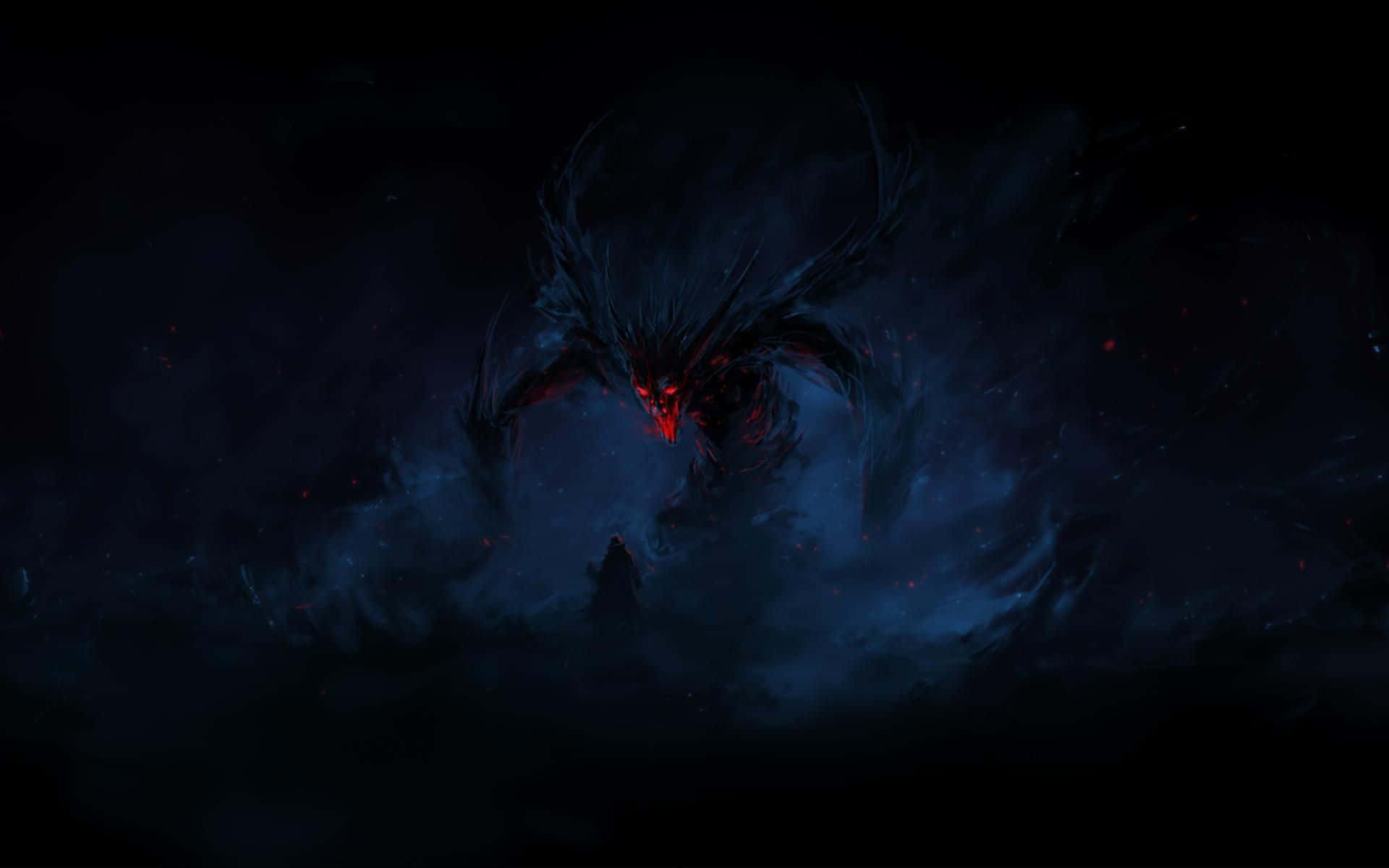 Enigmatic Dark Spirit Emerging from the Shadows Wallpaper