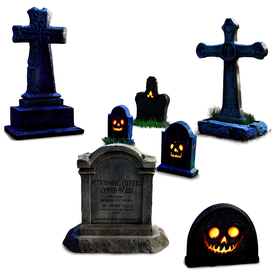 Dark Spooky Graveyard Png 06242024 PNG