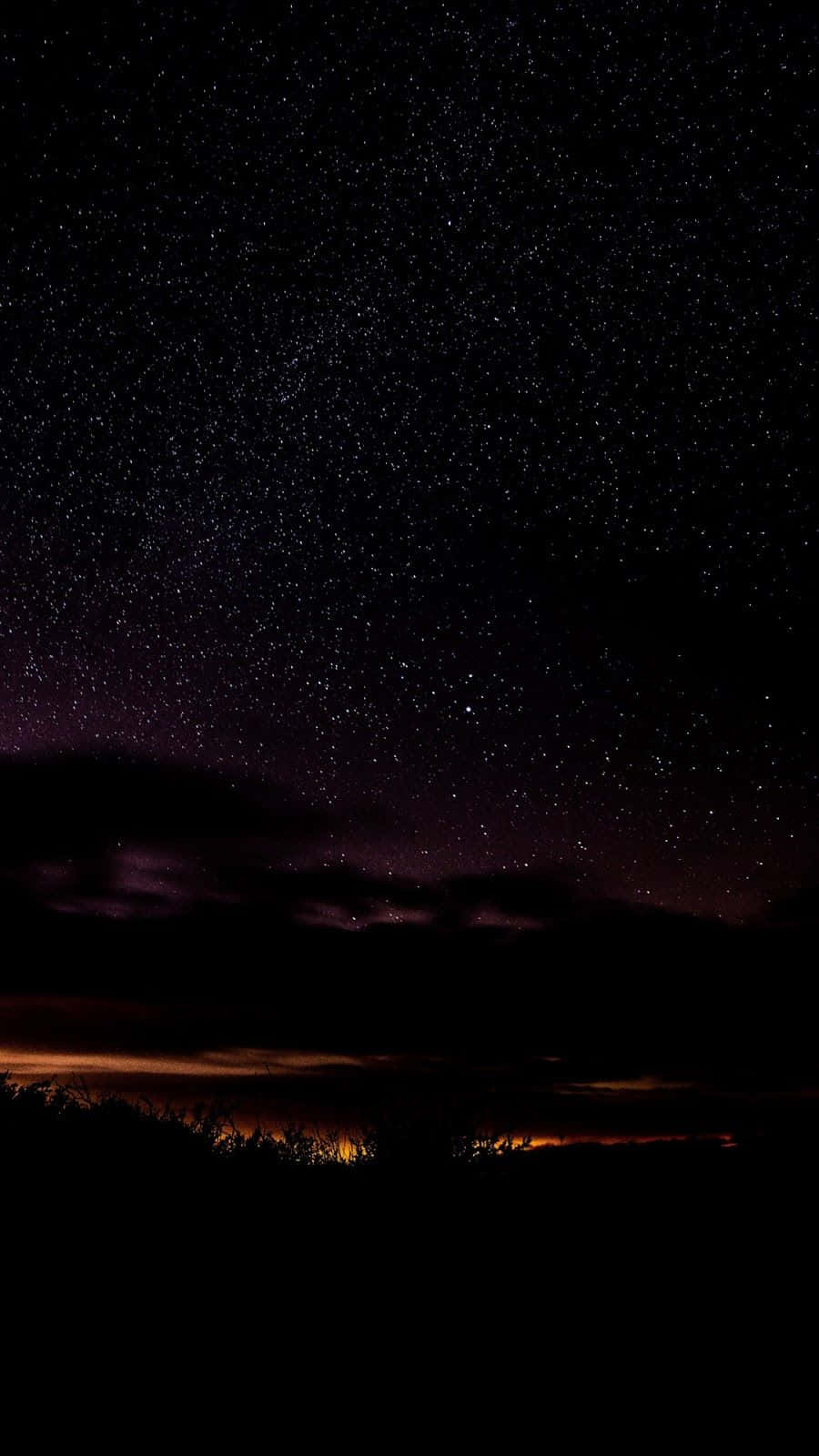 Super Dark Starry Night Sky Wallpaper