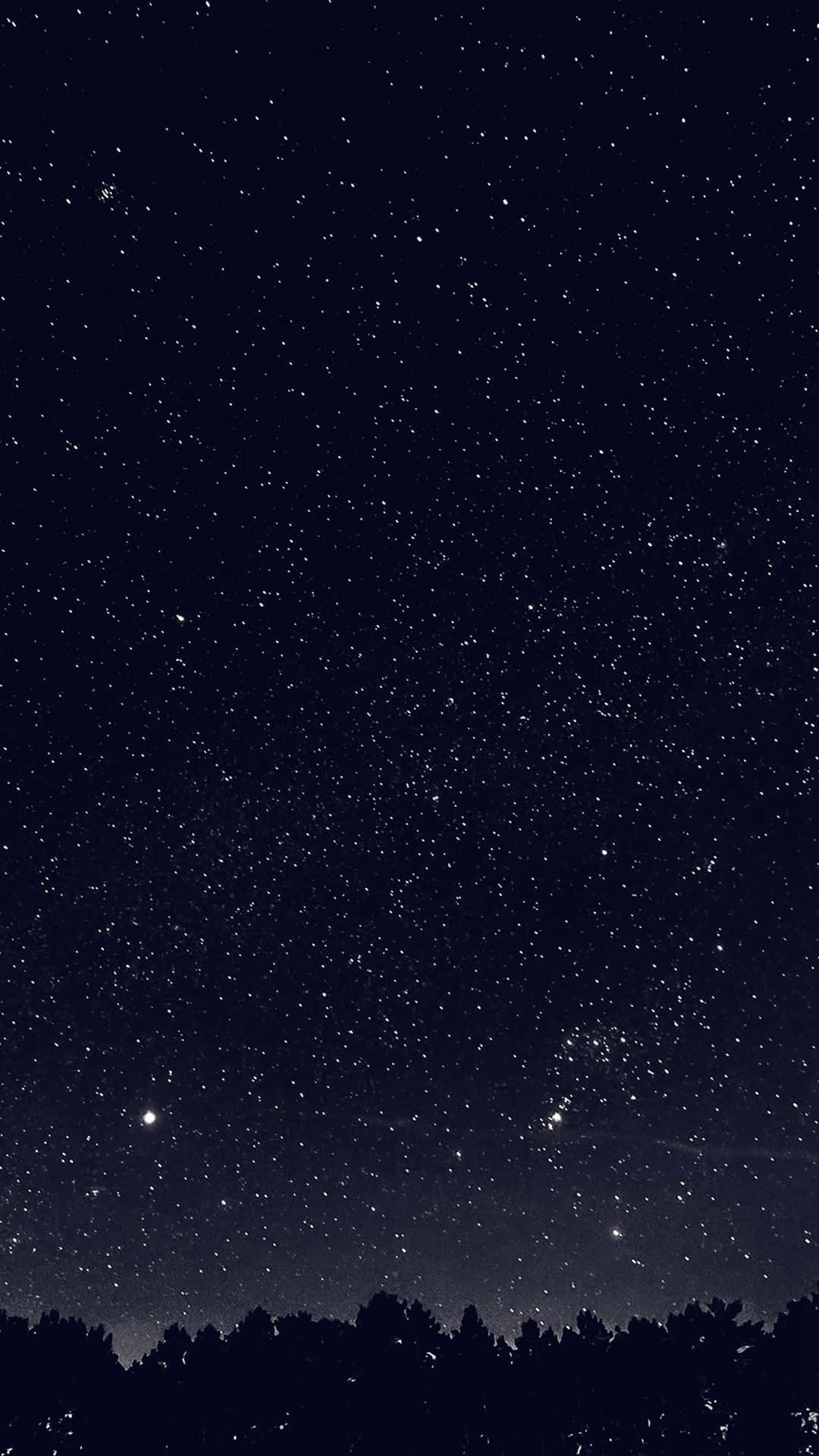 Enmörk Stjärnklar Natt. Wallpaper