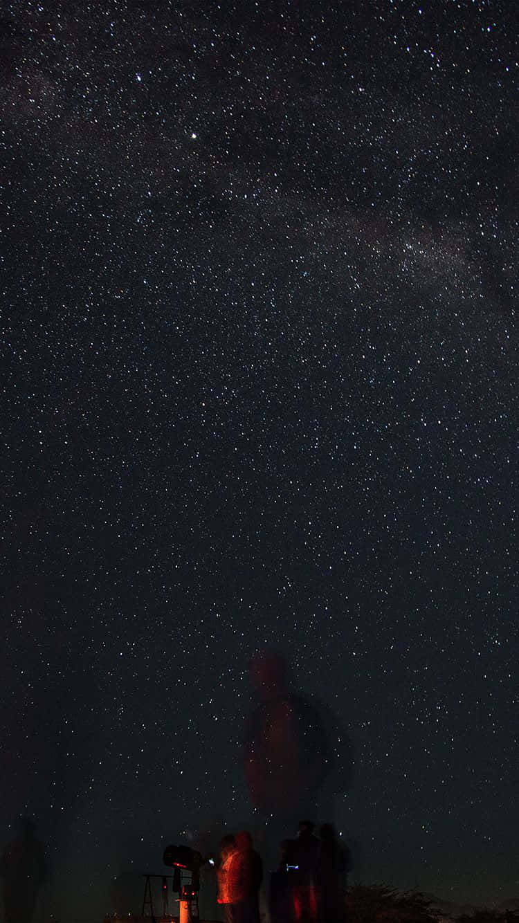 Brillantey Oscuro Cielo Estrellado Nocturno Fondo de pantalla
