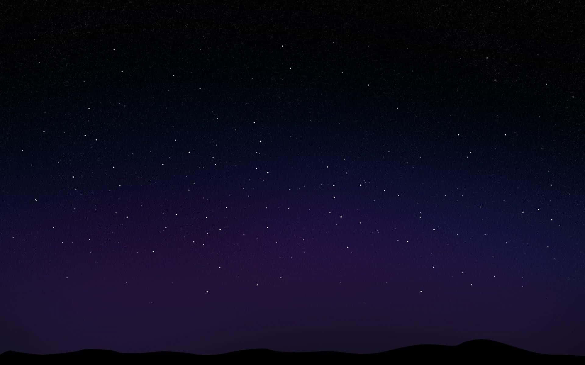 En mystisk nattehimmel fyldt med stjerner. Wallpaper