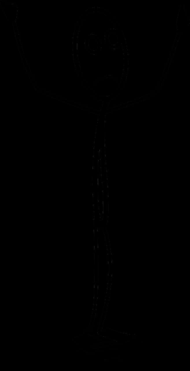 Dark Stickman Silhouette PNG
