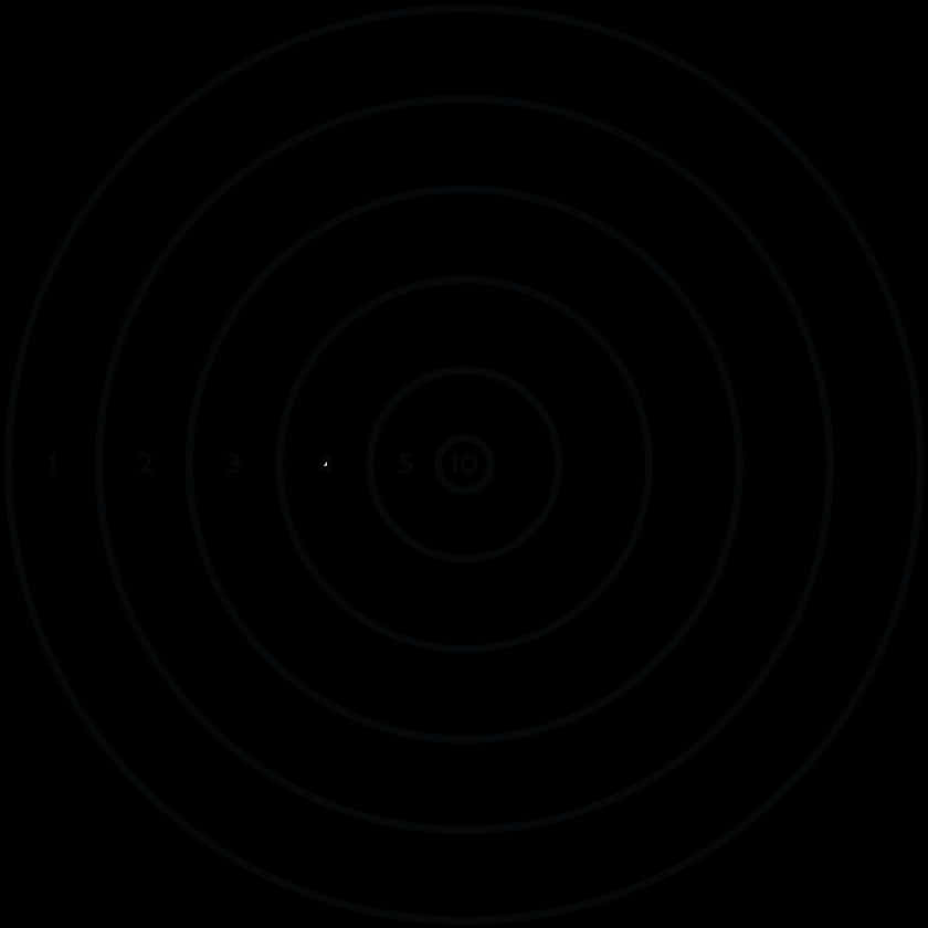 Dark Target Bullseye PNG