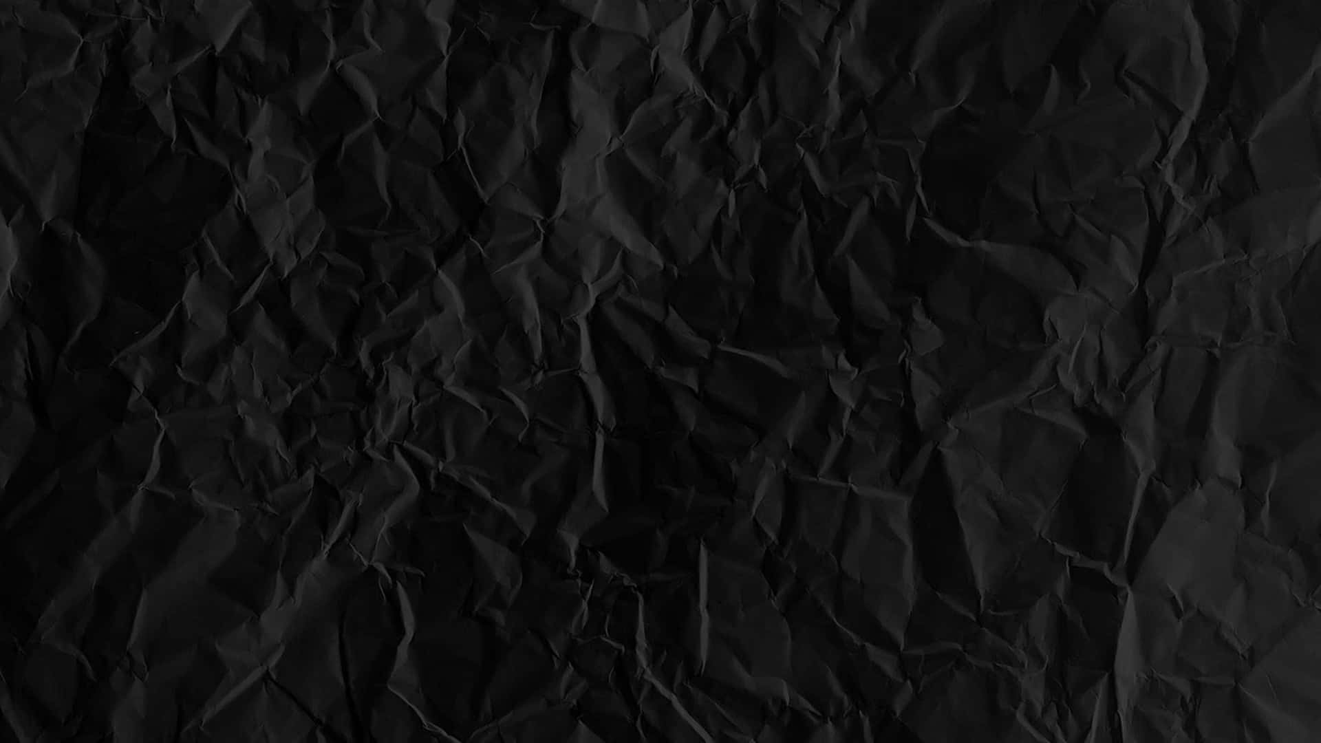 Fondode Textura De Papel Arrugado Negro