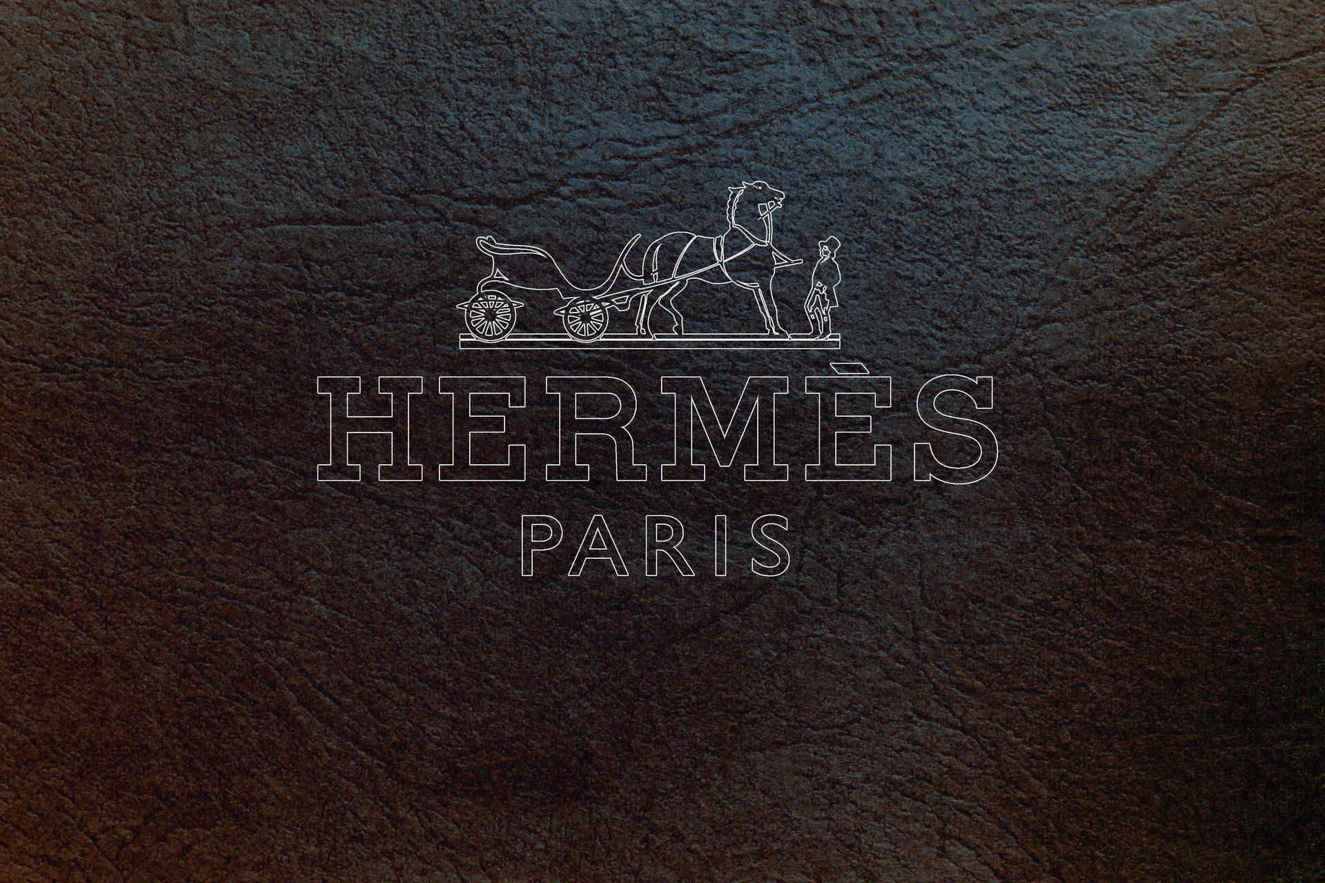 Mørk struktureret Hermes læder Wallpaper