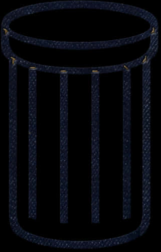 Dark Textured Trash Can PNG