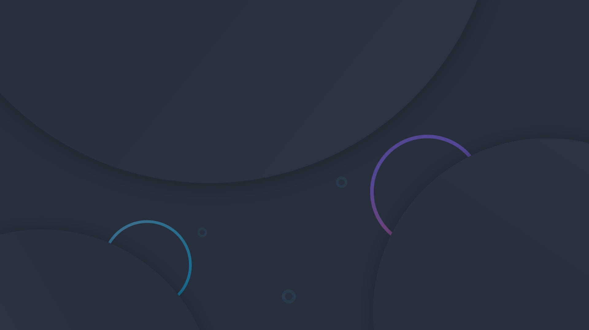 Dark Theme Glowing Abstract Circles Picture