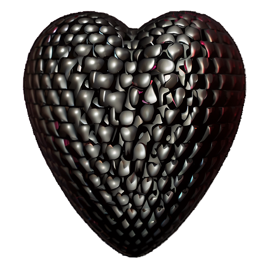 Dark Theme Heart Emoji Png Dya84 PNG
