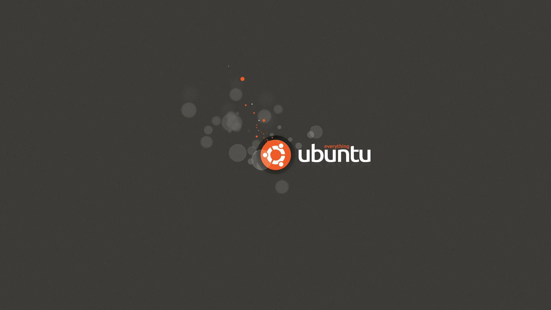 Dark Ubuntu Bubbles Wallpaper