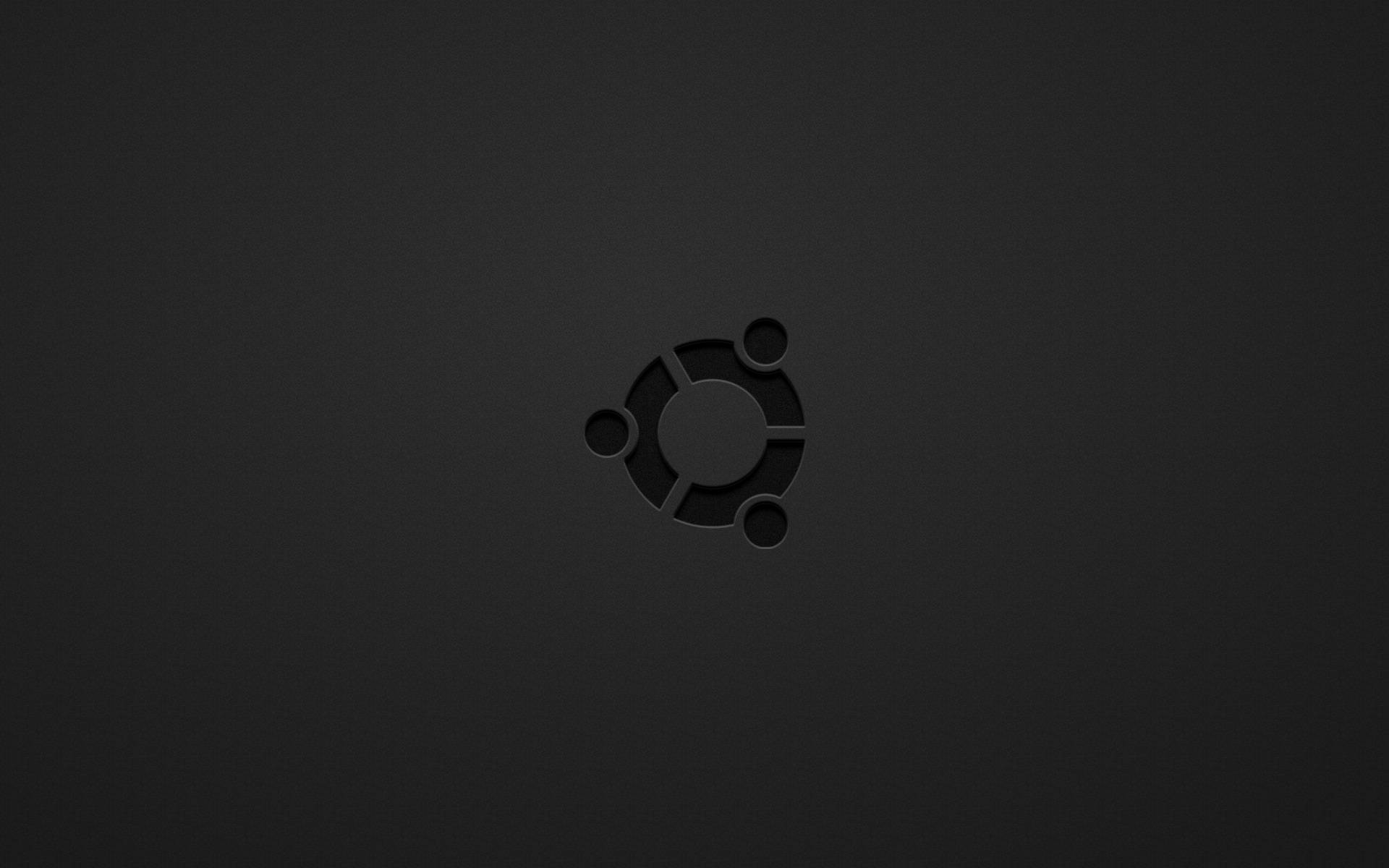 Dark Ubuntu Logo Minimalist